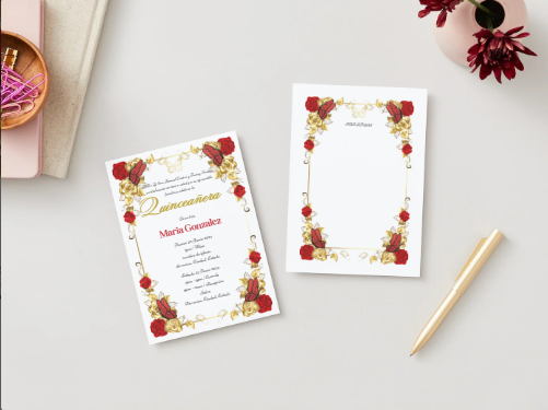 Virtual Quinceañera invitations