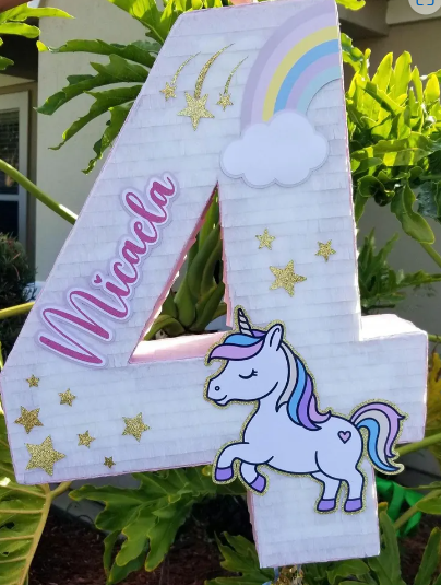 Custom number Piñata